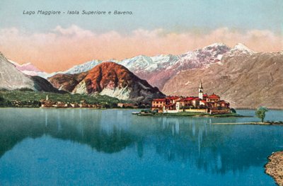 Jezero Maggiore, Isola Superiore a Baveno (barevné foto) od Italian Photographer