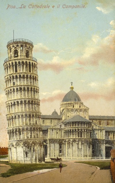 Šikmá věž v Pise a katedrála v Pise od Italian Photographer