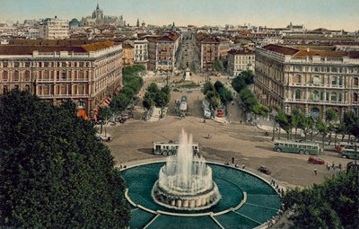 Milano / Milán: Panorama z hradu (barevné foto) od Italian Photographer