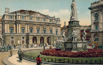 Milán / Milan: Teatro alla Scala (barevné foto) od Italian Photographer