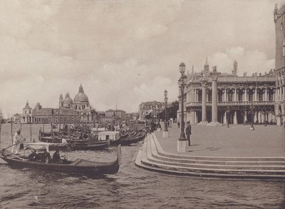 Pier, Dalla Riva Degli Schiavoni (černobílá fotografie) od Italian Photographer