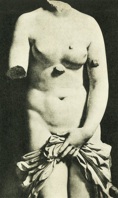 Muzeum, Syrakuská Venuše, 3. století př. n. l. Credesis (čb fotografie) od Italian Photographer