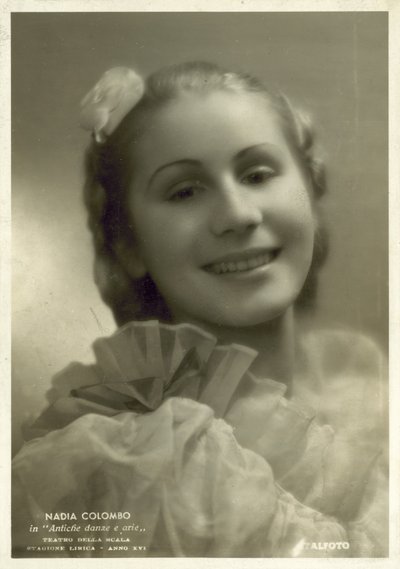 Nadia Colombo, italská balerína (č/b foto) od Italian Photographer