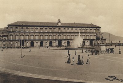 Neapol: Palazzo Reale (černobílá fotografie) od Italian Photographer