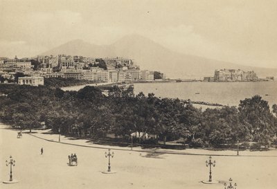 Neapol: Panorama z Mergelliny (černobílá fotografie) od Italian Photographer