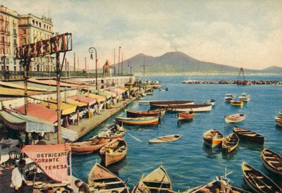 Neapol / Neapol: Santa Lucia s Vesuvem (barevné foto) od Italian Photographer