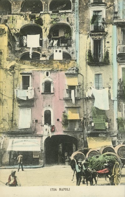 Neapol, Neapol, pouliční scéna (barevné foto) od Italian Photographer