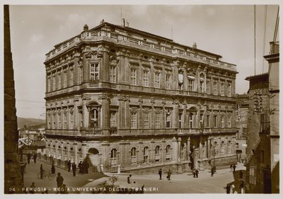 Perugia, Univerzita cizinců, c 1920 od Italian Photographer