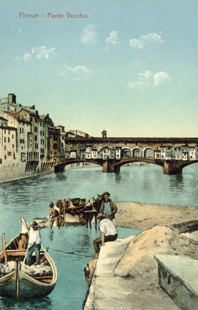 Ponte Vecchio, Florencie (barevné foto) od Italian Photographer