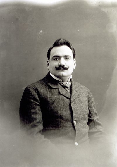 Portrét Enrica Carusa, kolem roku 1900 od Italian Photographer