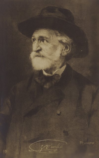 Portrét Giuseppe Verdiho od Italian Photographer