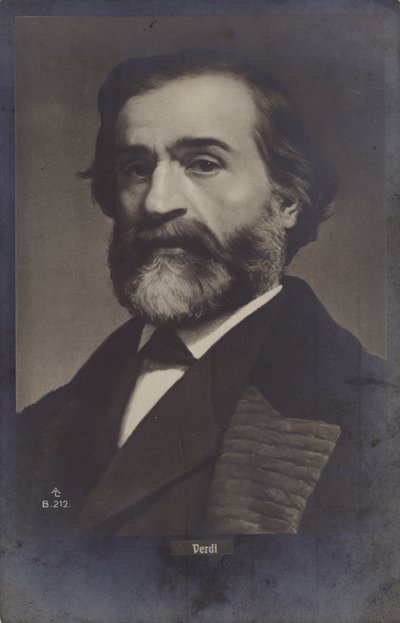Portrét Giuseppe Verdiho od Italian Photographer