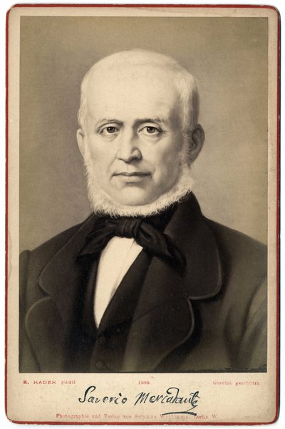 Portrét Saveria Mercadanteho (1795-1870), italského skladatele. od Italian Photographer