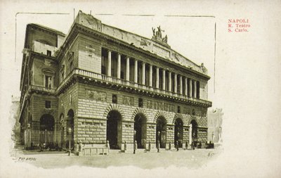 Skutečné Teatro di San Carlo, Neapol od Italian Photographer