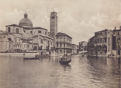 Rio Cannareggio a Palazzo Labia (černobílá fotografie) od Italian Photographer