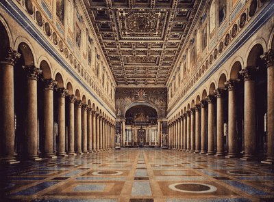 Řím / Rome: Basilica of St Paul, interior (color photo) od Italian Photographer