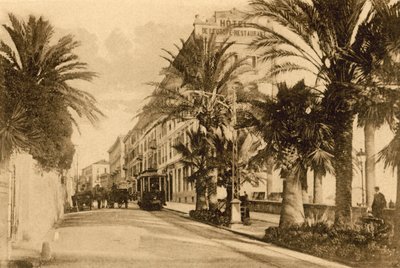 San Remo, Corso Imperatrice (černobílá fotografie) od Italian Photographer