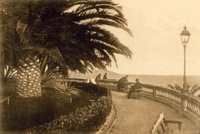 San Remo, Giardini Regina Elena (černobílá fotografie) od Italian Photographer