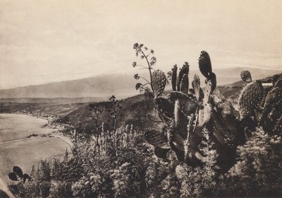 Taormina, pohled na Etnu (čb fotografie) od Italian Photographer