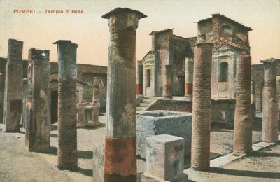 Chrám Isis, Pompeje (barevné foto) od Italian Photographer