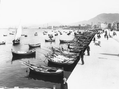 Přístav Palermo, Sicílie, kolem roku 1920 od Italian Photographer