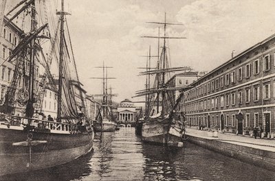 Terst: Canale Grande (čb fotografie) od Italian Photographer