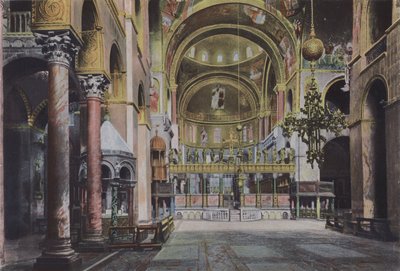 Benátky, interiér kostela San Marco (barevná fotografie) od Italian Photographer