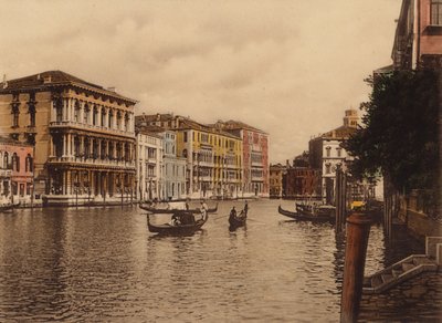 Venezia / Benátky: Canal Grande e Palazzo Browning (barevné foto) od Italian Photographer