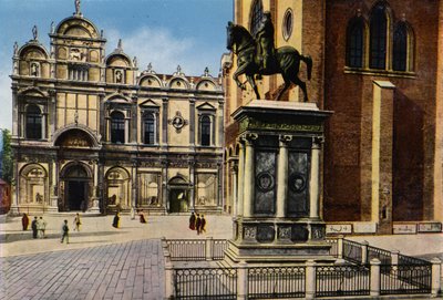 Benátky / Benátky: Pomník B. Colleoniho (barevná fotografie) od Italian Photographer