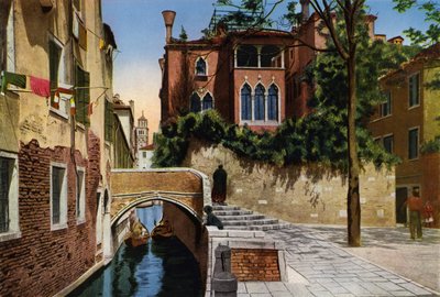 Venezia / Benátky: Rio S Gregorio (barevná fotografie) od Italian Photographer