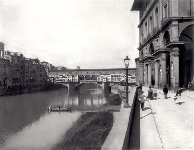 Ponte Vecchio a fasáda Uffizi od Italian Photographer Italian Photographer