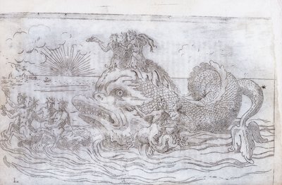 Fantastický rybí vůz, 1579 od Italian School