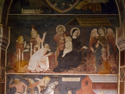 Klanění tří králů (freska) od Italian School
