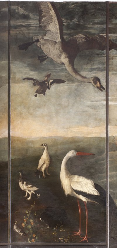 Zvířata, mýtus o Orfeovi, detail od Italian School
