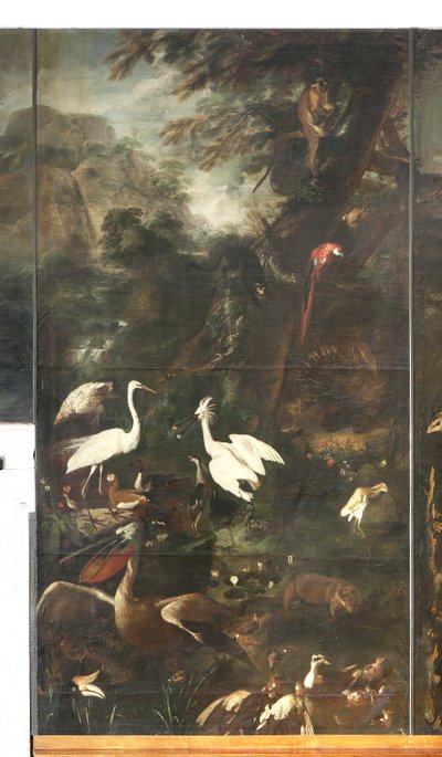 Zvířata, mýtus o Orfeovi, detail od Italian School