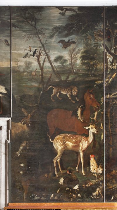 Zvířata, mýtus o Orfeovi, detail od Italian School