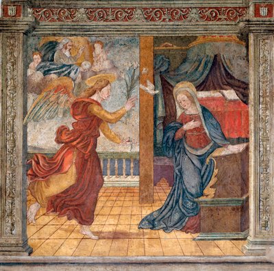 Anonymní freska z konce 15. století Camerino, Monastero di Santa Chiara od Italian School