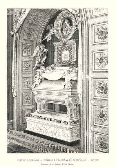 Antonio Rossellino, hrobka kardinála Portugalska od Italian School