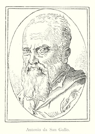 Antonio da San Gallo (rytina) od Italian School