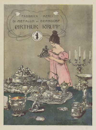 Arthur Krupp (barevné lito) od Italian School