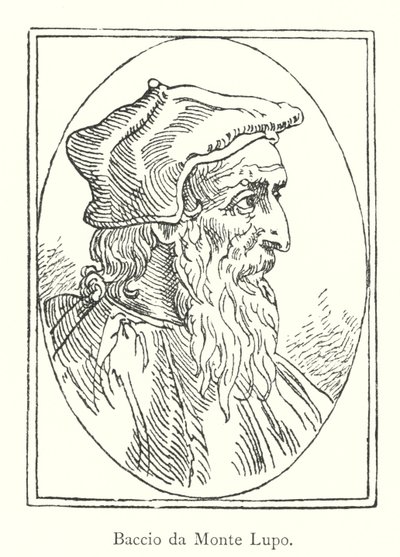 Baccio da Monte Lupo (rytina) od Italian School