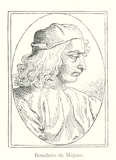 Benedetto da Majano (rytina) od Italian School