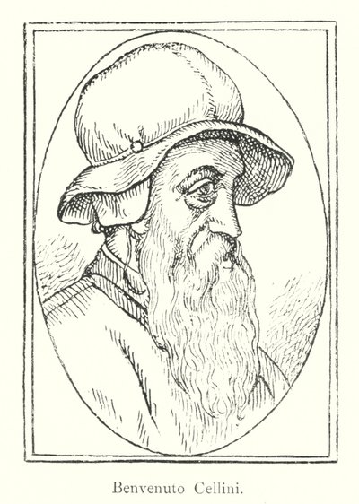 Benvenuto Cellini (rytina) od Italian School