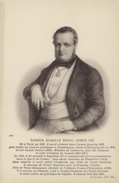 Camillo Benso od Italian School