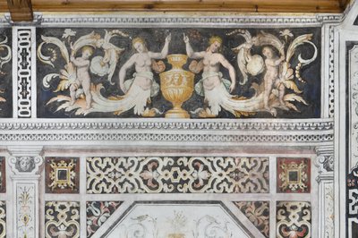 Carducci Room, detail (čerstvé) od Italian School
