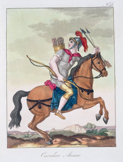 Cavalry Archer, z LAntica Roma, 1825 od Italian School