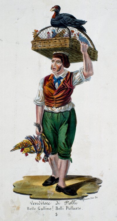 Prodejce kuřete, Itálie od Italian School