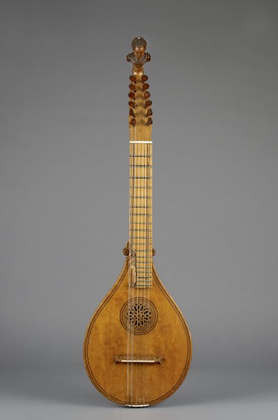 Cittern (Creta) (javor, modrý kámen, slonovina) od Italian School