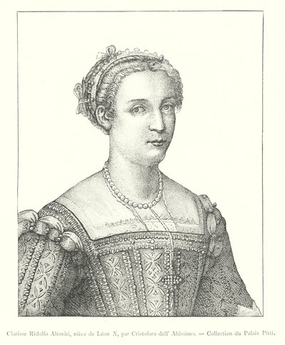 Clarisse Ridolfo Altoviti, neteř de Leon X, par Cristoforo dell 