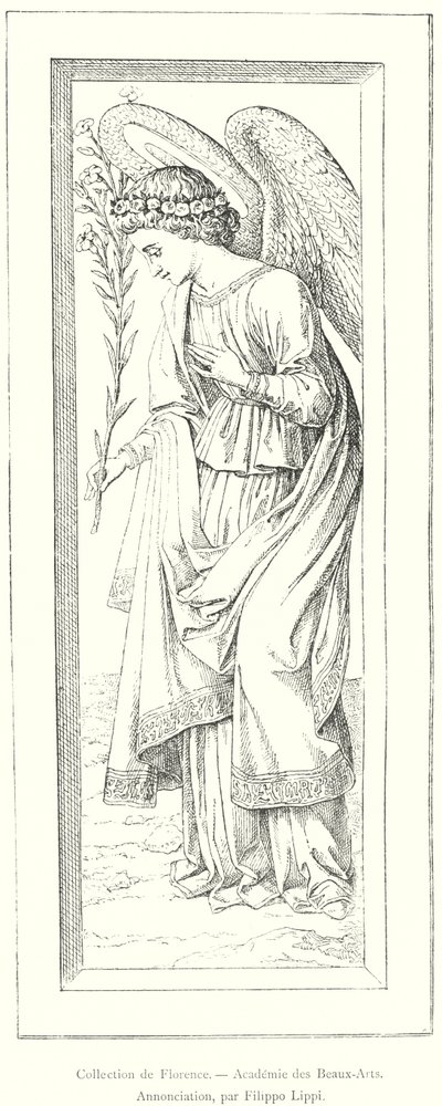 Sbírka Florencie, Akademie výtvarných umění, Zvěstování, Filippo Lippi (rytina) od Italian School